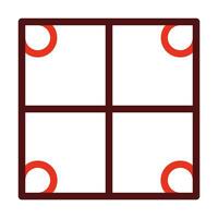 Tiles Vector Thick Line Two Color Icons For Personal And Commercial Use.