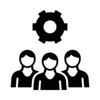 Teamwork Vector Glyph Icon For Personal And Commercial Use.