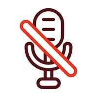 Mute Vector Thick Line Two Color Icons For Personal And Commercial Use.