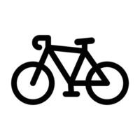 bicicleta vector glifo icono para personal y comercial usar.