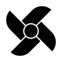 Pinwheel Vector Glyph Icon For Personal And Commercial Use.