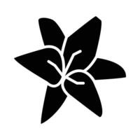 Lily Vector Glyph Icon For Personal And Commercial Use.