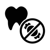 No Sweet Vector Glyph Icon For Personal And Commercial Use.