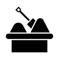 Sandbox Vector Glyph Icon For Personal And Commercial Use.