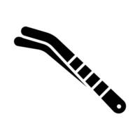 Tweezer Vector Glyph Icon For Personal And Commercial Use.