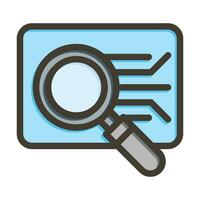 Finding Path Vector Thick Line Filled Colors Icon For Personal And Commercial Use.