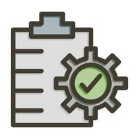 Quality Control Vector Thick Line Filled Colors Icon For Personal And Commercial Use.