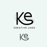 KE initial logo vector