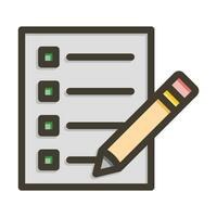 Agenda Vector Thick Line Filled Colors Icon For Personal And Commercial Use.