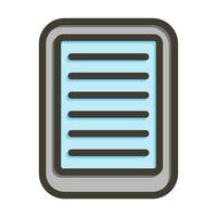 Book Reader Vector Thick Line Filled Colors Icon For Personal And Commercial Use.