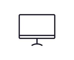 Device line icon on white background vector