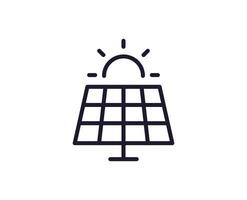 Energy concept. Modern outline high quality illustration for banners, flyers and web sites. Editable stroke in trendy flat style. Line icon of energy vector