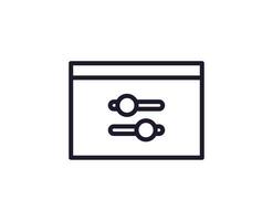 Coding concept. Single premium editable stroke pictogram perfect for logos, mobile apps, online shops and web sites. Vector symbol isolated on white background.