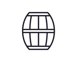 Beer concept. Modern outline high quality illustration for banners, flyers and web sites. Editable stroke in trendy flat style. Line icon of beer vector