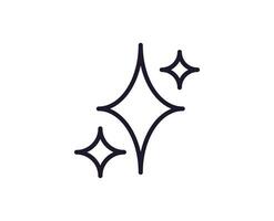 Single line icon of star on isolated white background. High quality editable stroke for mobile apps, web design, websites, online shops etc. vector