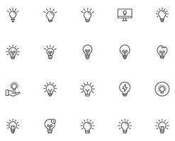 Lamp concept. Collection of lamp high quality vector outline signs for web pages, books, online stores, flyers, banners etc. Set of premium illustrations isolated on white background