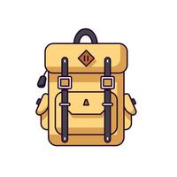 mochila vector plano ilustración. Perfecto para diferente tarjetas, textil, web sitios, aplicaciones