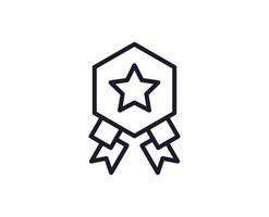 Single line icon of star on isolated white background. High quality editable stroke for mobile apps, web design, websites, online shops etc. vector