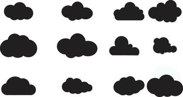 set Cloud.Vector illustration. vector