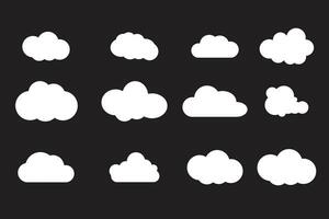 set Cloud.Vector illustration. vector