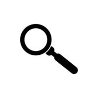 Search icon. Simple style search engine optimization company poster background symbol. search engine optimization brand logo design element. Magnifying glass t-shirt printing. Vector for sticker.