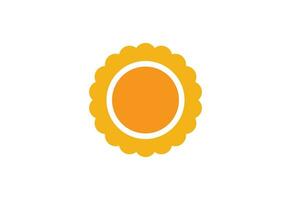 Sun logo, vector design concept