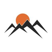 simple mountain logo design suitable for outdoor community, mountain, or outdoor fashion logo vector