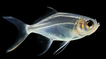 Wildlife photography of Photo of X-ray Tetra Fish. Generative AI