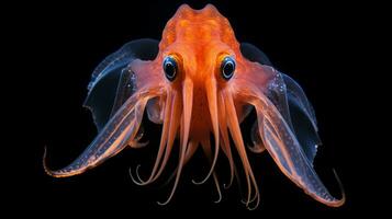 Wildlife photography of Photo of Vampire Squid. Generative AI