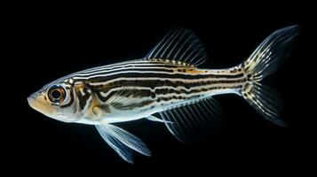 Wildlife photography of Photo of Zebrafish. Generative AI