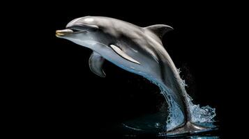 Wildlife photography of Photo of Dolphin. Generative AI