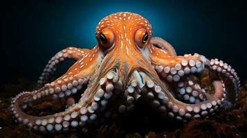 Wildlife photography of Photo of Octopus. Generative AI