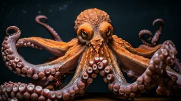 Wildlife photography of Photo of Octopus. Generative AI