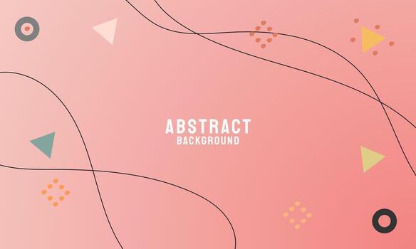 Abstract background of element shapes, dynamic line art. Minimalist style concept for creative ideas, flyer, presentation, digital, website vector