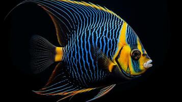 Wildlife photography of Photo of Angelfish. Generative AI