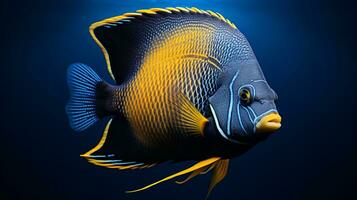 Wildlife photography of Photo of Angelfish. Generative AI