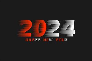 Happy New Year 2024. festive realistic decoration. Celebrate 2024 party vector