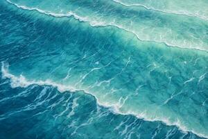 blue sea water texture. AI generated photo