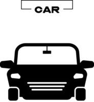 black car icon city road vector