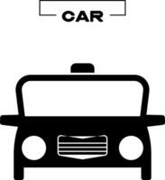 black car icon city road vector