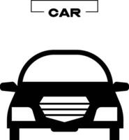 black car icon city road vector