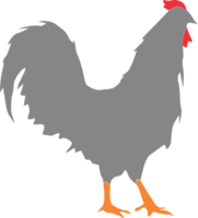 gallo silueta ilustración png