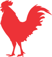 Rooster silhouette illustration png