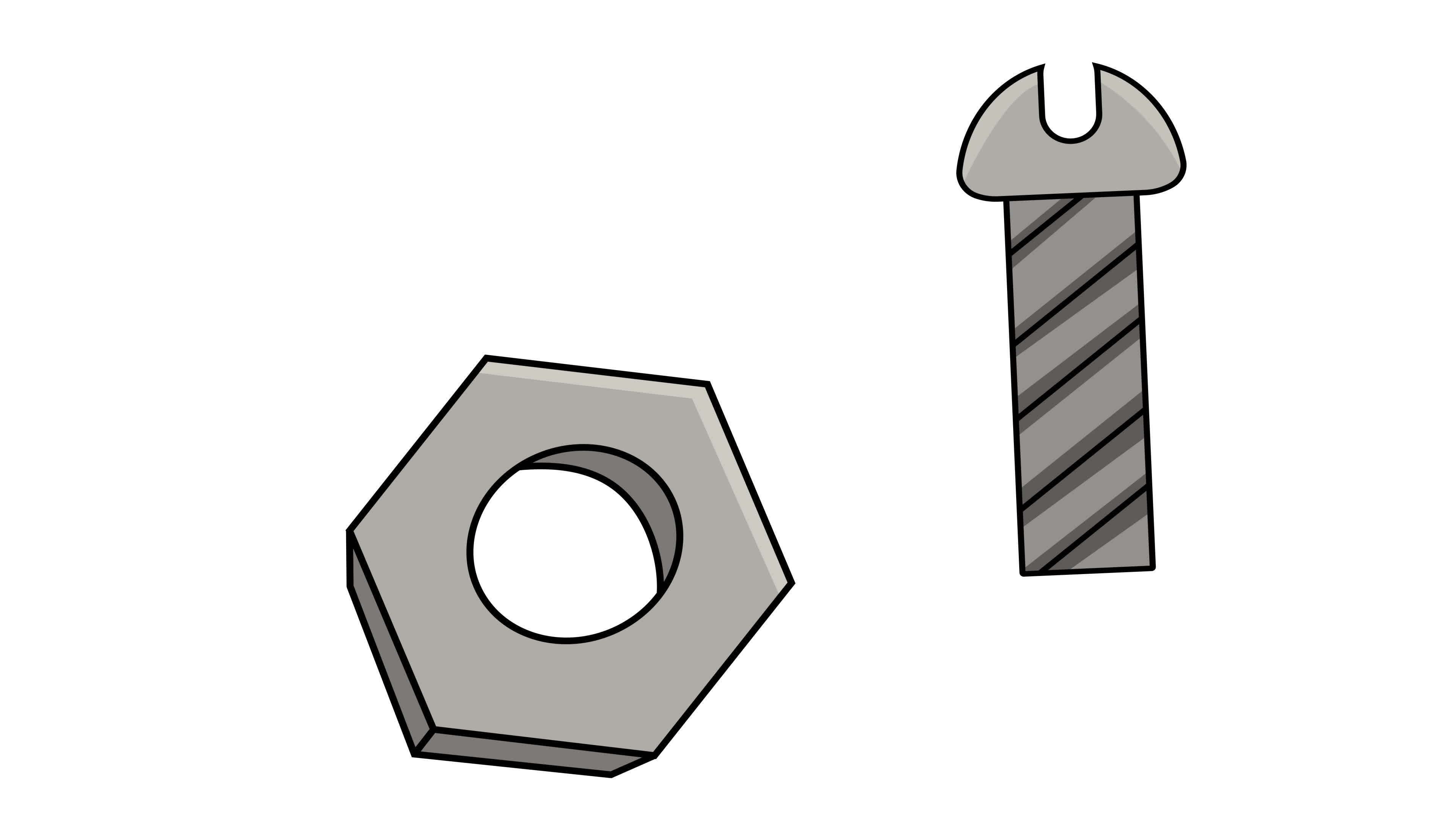 Cartoon Nuts And Bolts