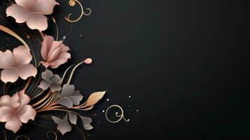 Elegant touch in sophisticated beauty backdrop. Generative AI photo