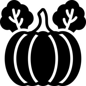 solid icon for vegetable vector