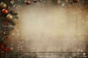 Nostalgic and charming Christmas element. Generative AI photo