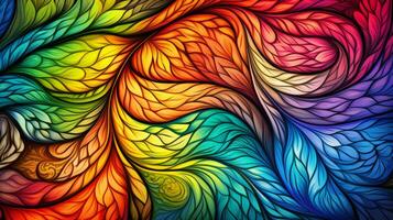 Intricate patterns of colors merging into a visually stunning backdrop. Generative AI photo