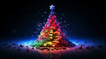 Essence of a joyous Merry Christmas. Generative AI photo