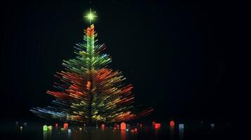 esencia de un jubiloso alegre Navidad. generativo ai foto